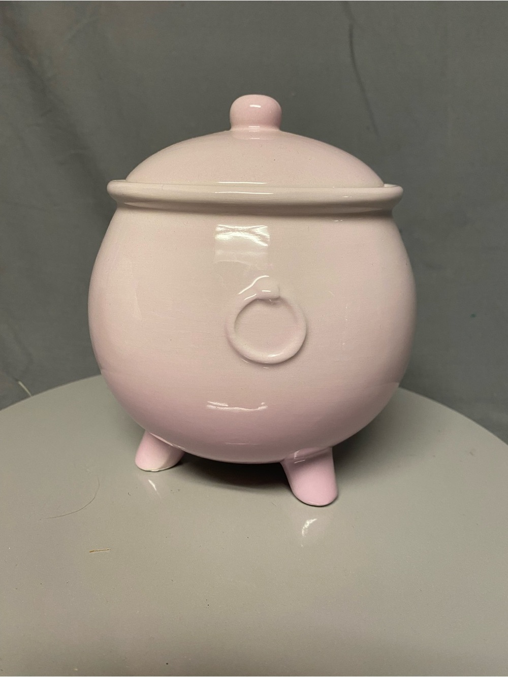 Target 2024 light purple Ceramic Cauldron Jar with Lid